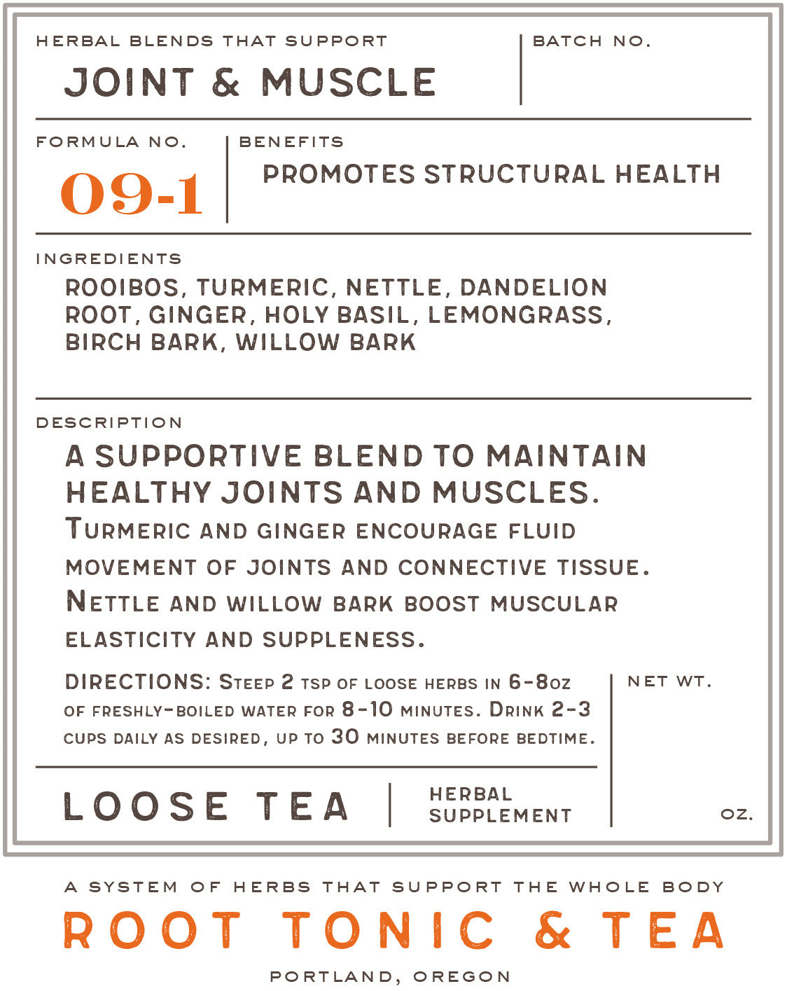Formula No. 09-1 Joint & Muscle
